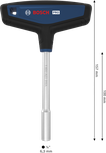 Bosch PRO T자형 손잡이 비트 드라이버 (샤프트 길이 157mm).