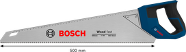 Bosch 550mm 목재 절단용 수동톱, 톱날 밀도 7TPI.