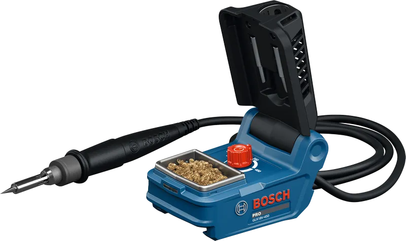 Bosch GLK18V-450 무선 납땜 인두 (청소 패드 포함).