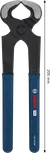 Bosch PRO 목수용 펜치 200mm, 손잡이 코팅 처리.