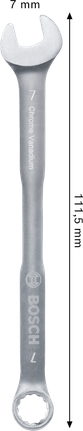 Bosch 7mm 복합 렌치 (크롬 바나듐 재질).