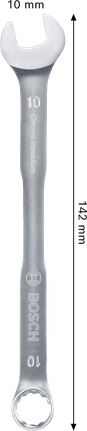 Bosch 10mm 크롬 바나듐 복합 렌치.