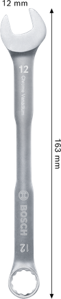 Bosch 12mm 크롬 바나듐 복합 렌치.
