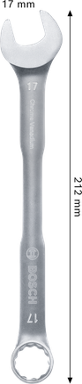 Bosch 17mm 크롬 바나듐 복합 렌치.