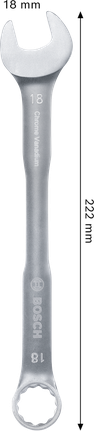 Bosch 18mm 크롬 바나듐 복합 렌치.