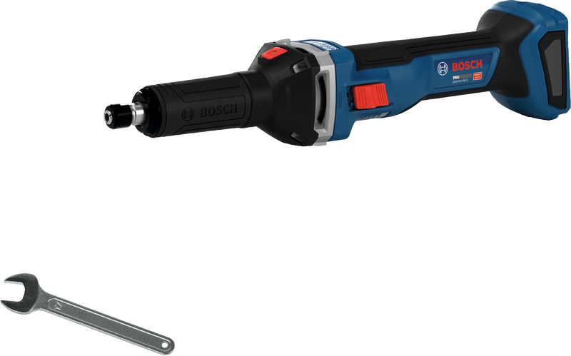 Bosch GGS18V-28LS 무선 직선형 그라인더 (렌치 포함).
