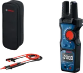 케이스와 테스트 리드가 포함된 Bosch GFM 1000-15 디지털 멀티미터.