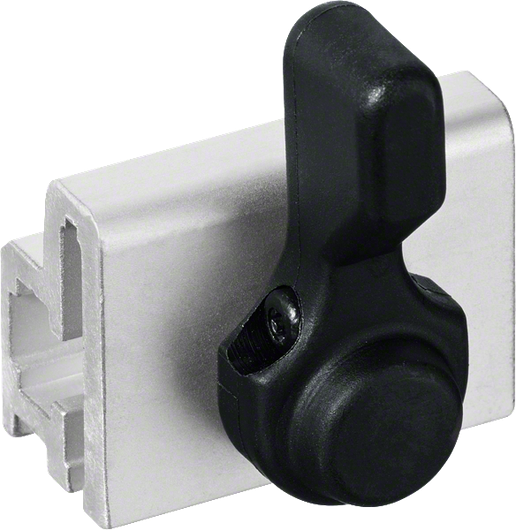 FSN RS(KickBack Control) 금속 압출에 검은색 클램프.