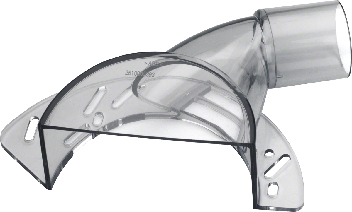 모서리 먼지 제거 기능이 있는 Bosch 절단 가이드.