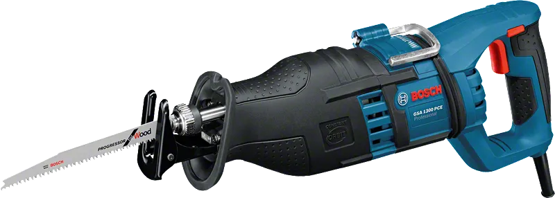 진동 제어 기능이 있는 Bosch GSA 1300 PCE 왕복톱.