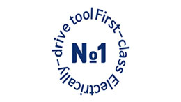 보쉬 전문 도구 로고와 함께 전기 드라이브 도구가 있습니다.