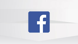 파란색 Facebook 로고가 흰색 배경 위에 위치해 있습니다.